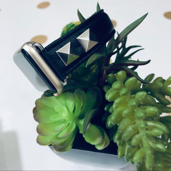 Pawsitively Posh Accessories - {CYRUS} silver studded Apple Watch Band